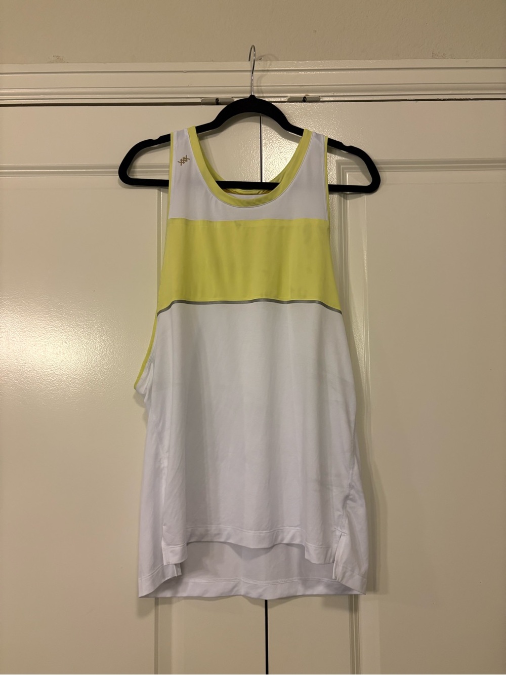 RHONE White and Yellow Performance Tank Top
